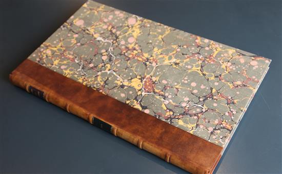 Gibbs, James - Rules for Drawing ... 2nd Edition [but 3rd], folio, rebound half calf, with renewed end papers,